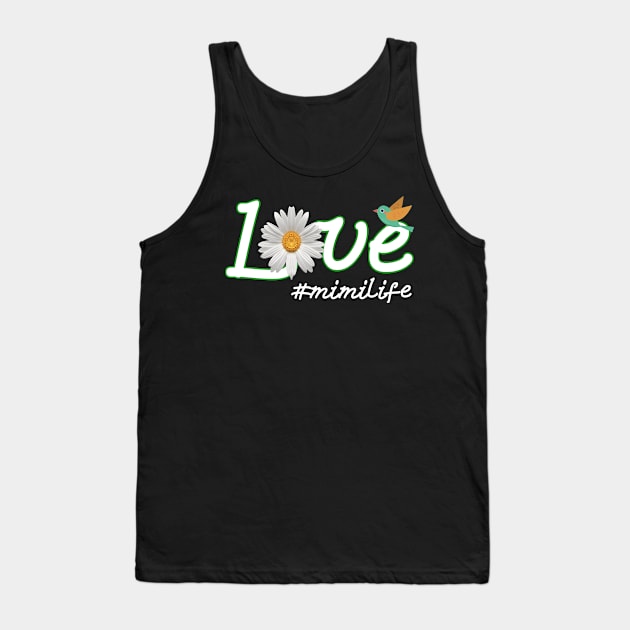 Love mimilife One Another Bird Daisy Flower Peace Tank Top by danielsho90